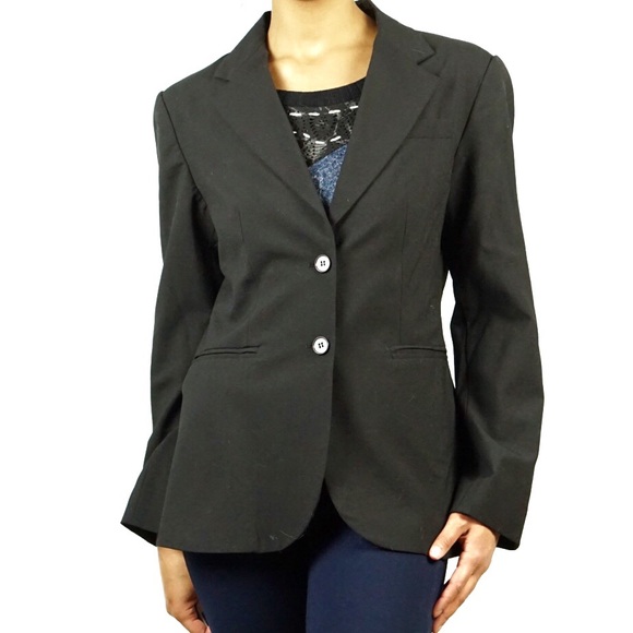 Bitten by SJP Black Wool Blend 2-Button Blazer NWT - Picture 1 of 8